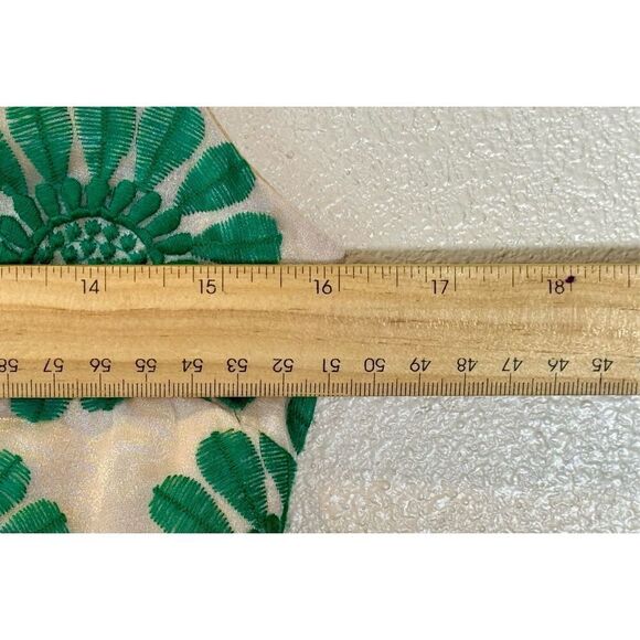 Anthropologie Leifsdottir Floral Bloom Embroidered Scalloped Dress Size 2 - Picture 10 of 10